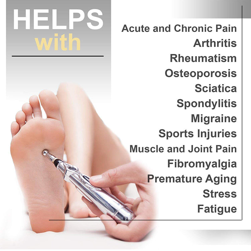 CANETA ELÉTRICA DE ACUPUNTURA - ALÍVIO DAS DORES E TERAPIA